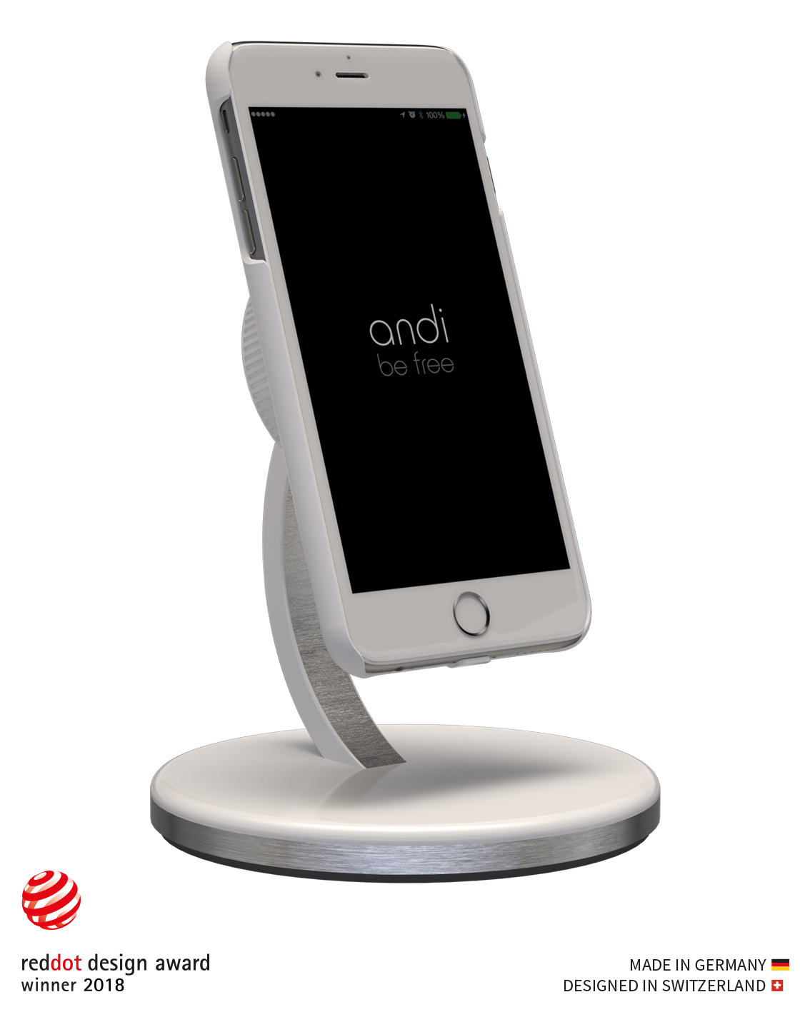 andi be free® Wireless Desktop Fast Charger schwarz – Bild 4