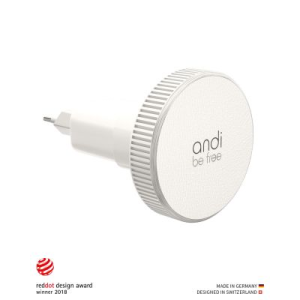 andi be free® Wireless Travel Charger 5 Watt weiss