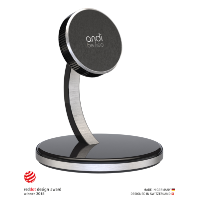 andi be free® Wireless Desktop Fast Charger schwarz