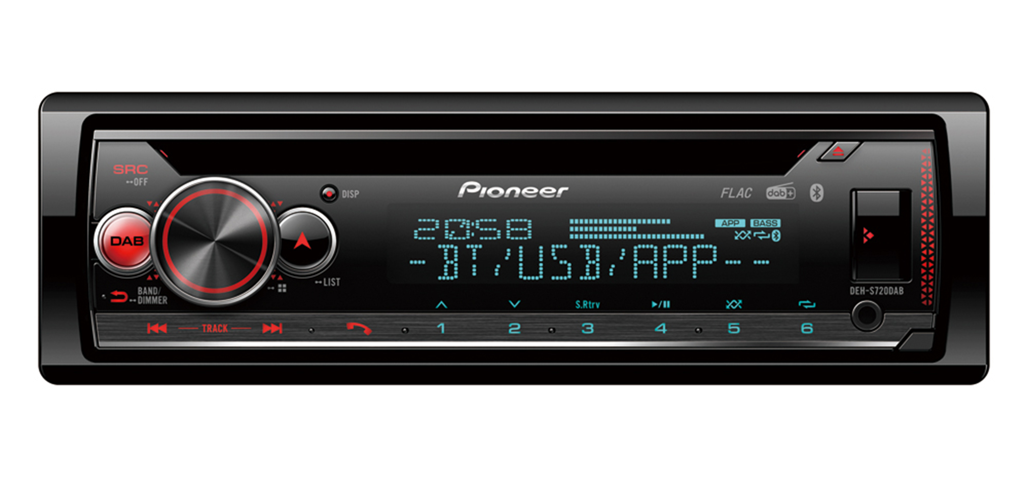 DEH-S720DAB 1-DIN-CD-Tuner mit DAB/DAB+ und Bluetooth – Bild 2