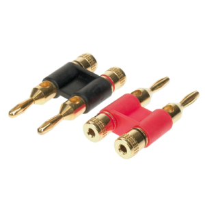 30.4070-02 Bananenstecker doppelt 1 x rot / 1 x schwarz > 4 mm² bis 6 mm²