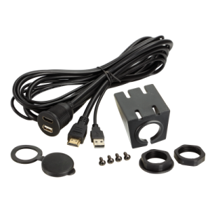 44-1000-002 Universal Einbaubuchse / Aufbaugehäuse USB/HDMI